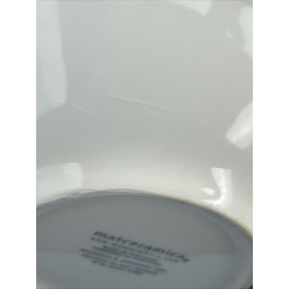 Matceramica Venice White Cereal/serving Bowl Made in Portugal 7.25" Round - Picture 8 of 8